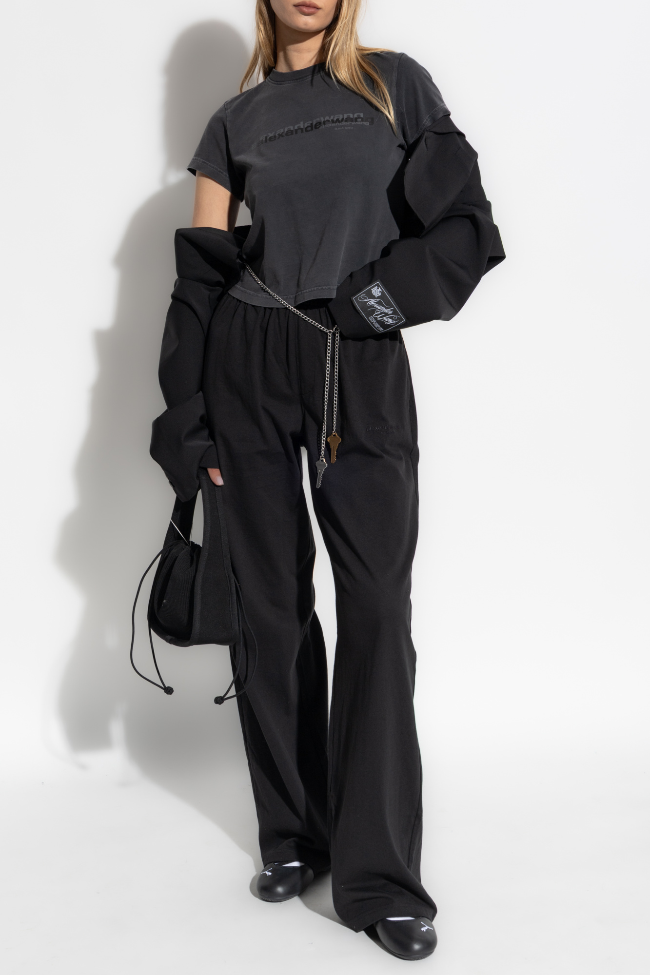 Alexander Wang T-shirt with printed logo | Women's Clothing